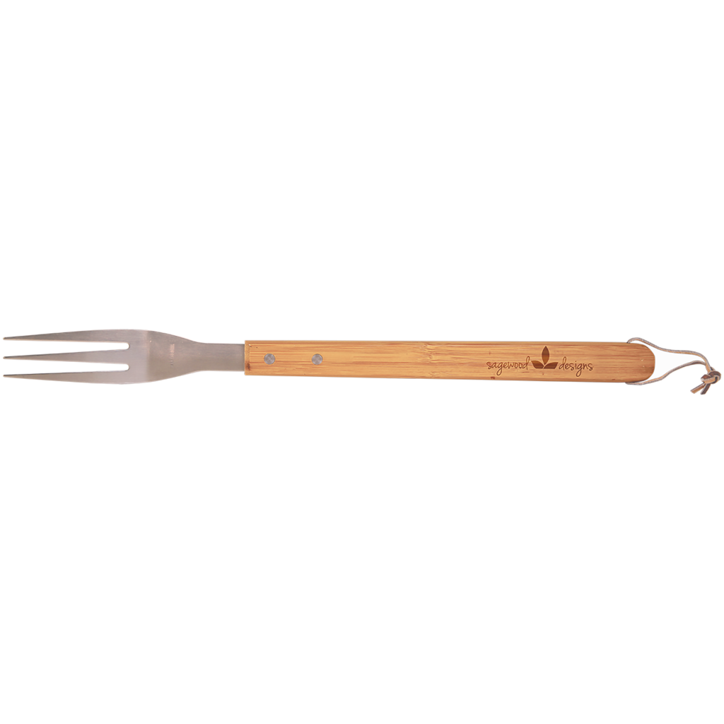 16 1/4" Bamboo Barbeque Fork