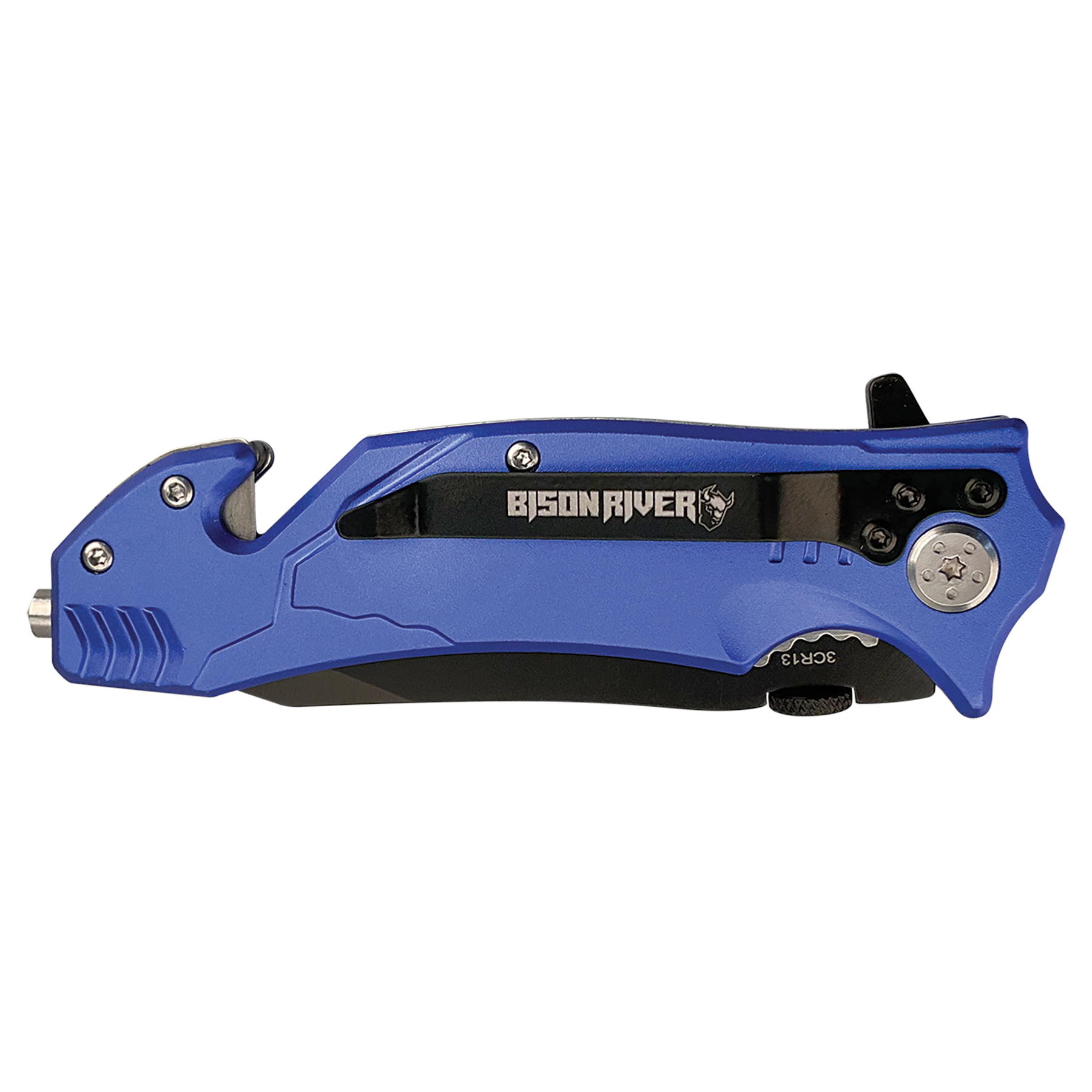 Bison River 4 1/2" Blue Rescue Knife