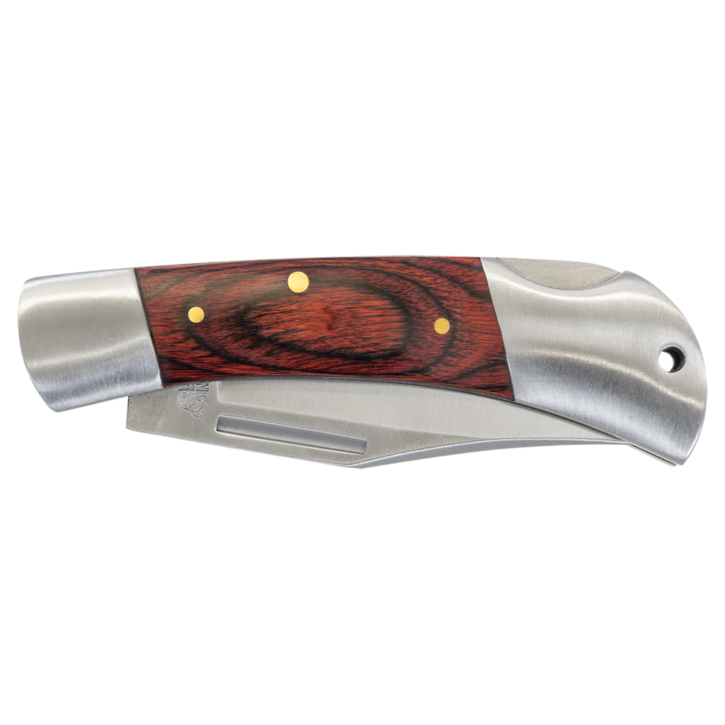 Bison River 3 1/2" Wood Folding Knife