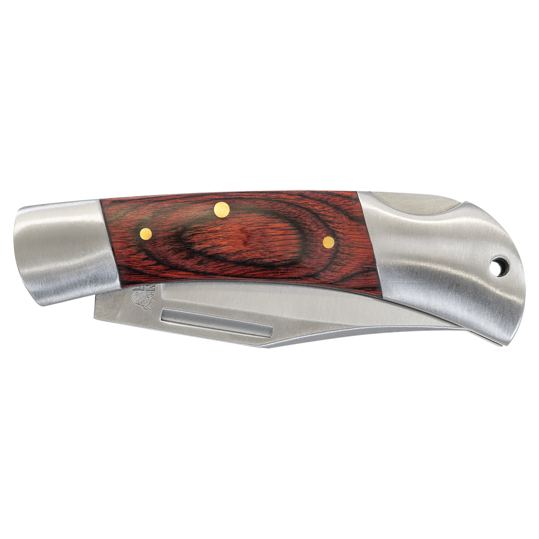 Bison River 3 1/2" Wood Folding Knife
