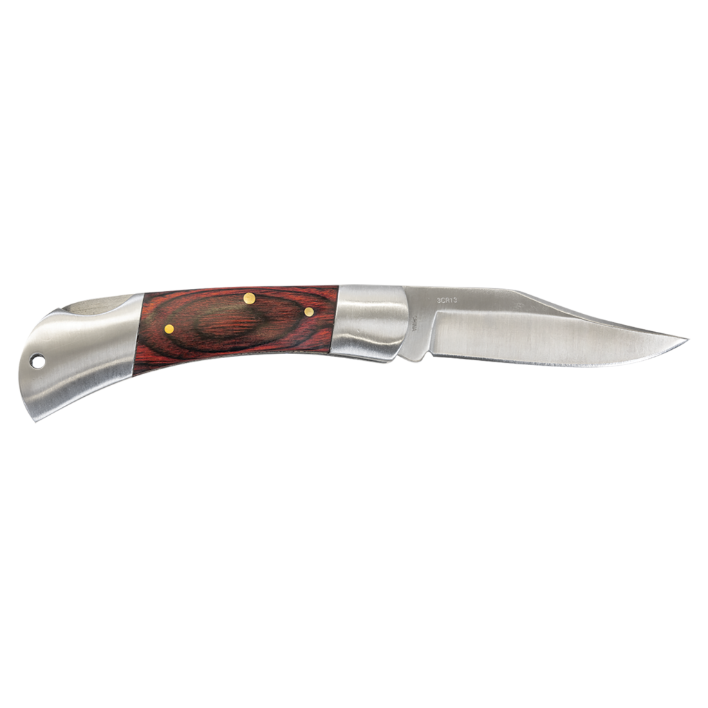 Bison River 3 1/2" Wood Folding Knife