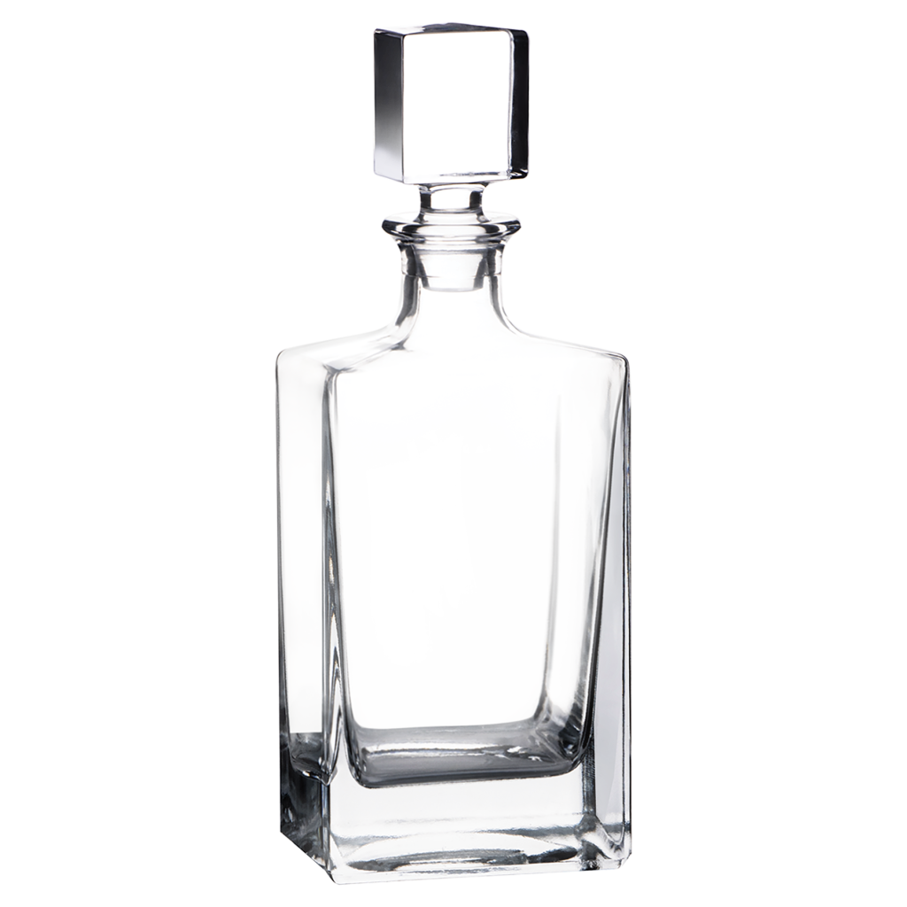 810ml Rectangle Glass Decanter with Printed Gift Box