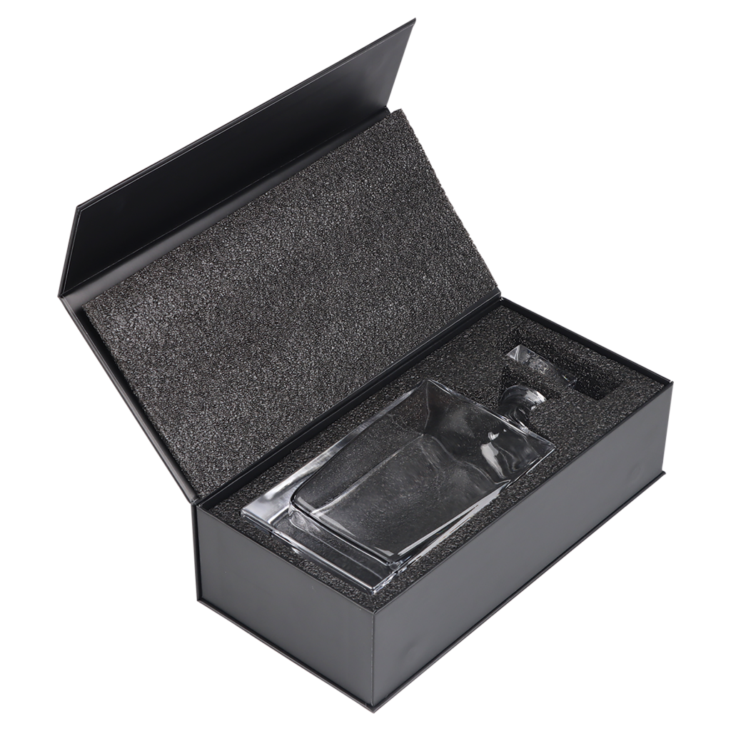 810ml Rectangle Glass Decanter with Printed Gift Box