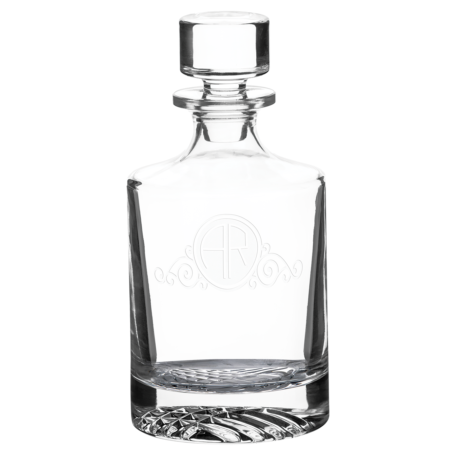 850ml Round Glass Decanter with Printed Gift Box