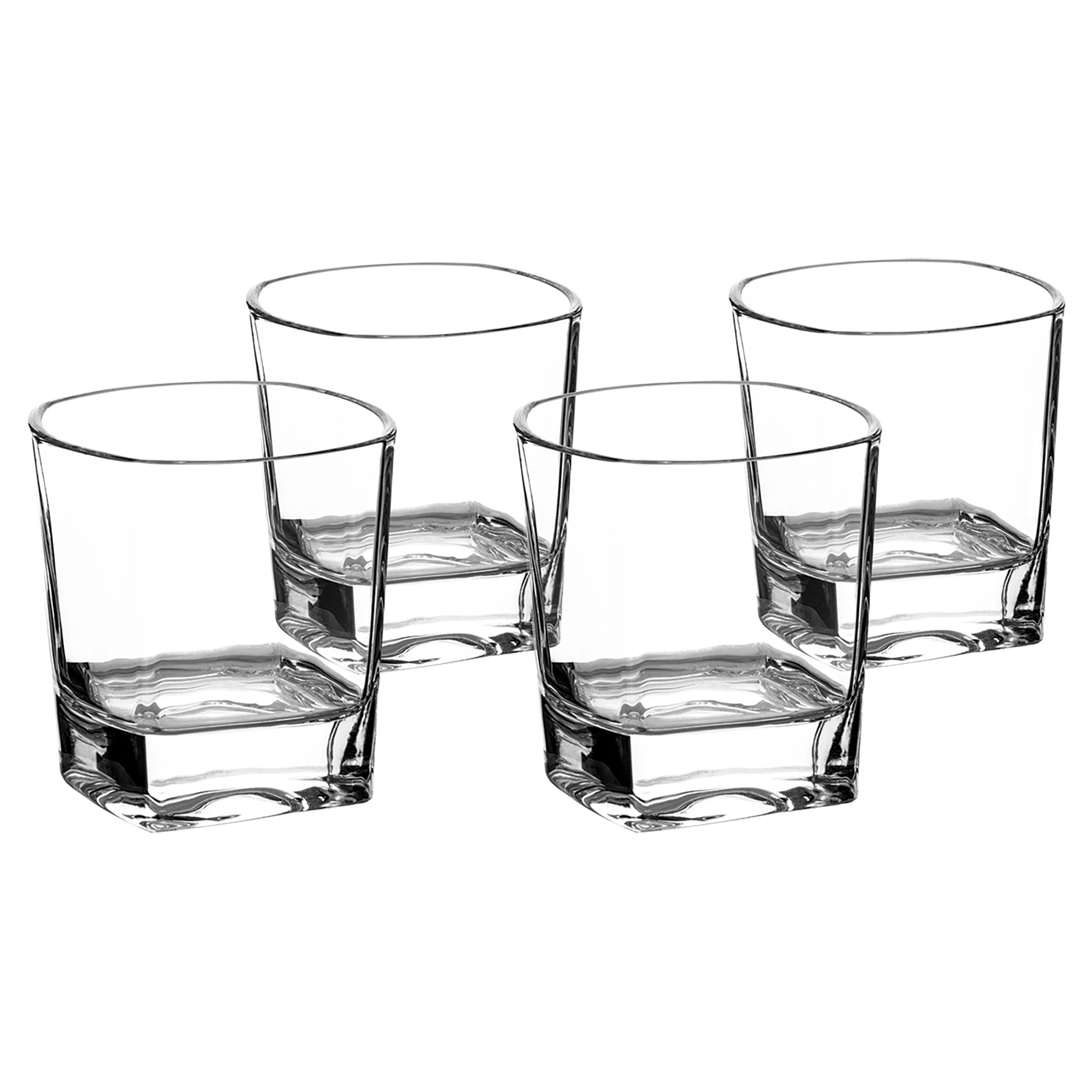 8 oz. Rectangle Rocks Glasses in a Gift Box