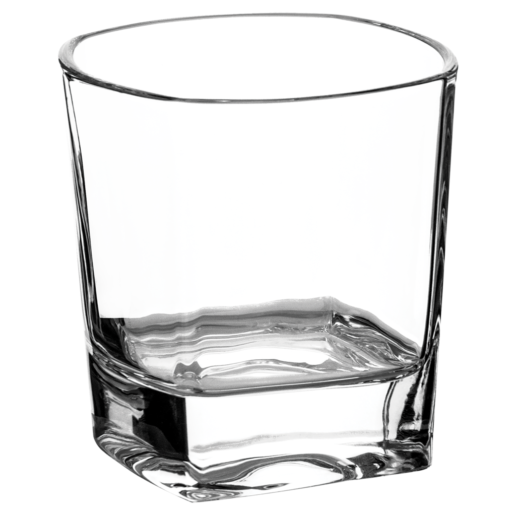 8 oz. Rectangle Rocks Glasses in a Gift Box