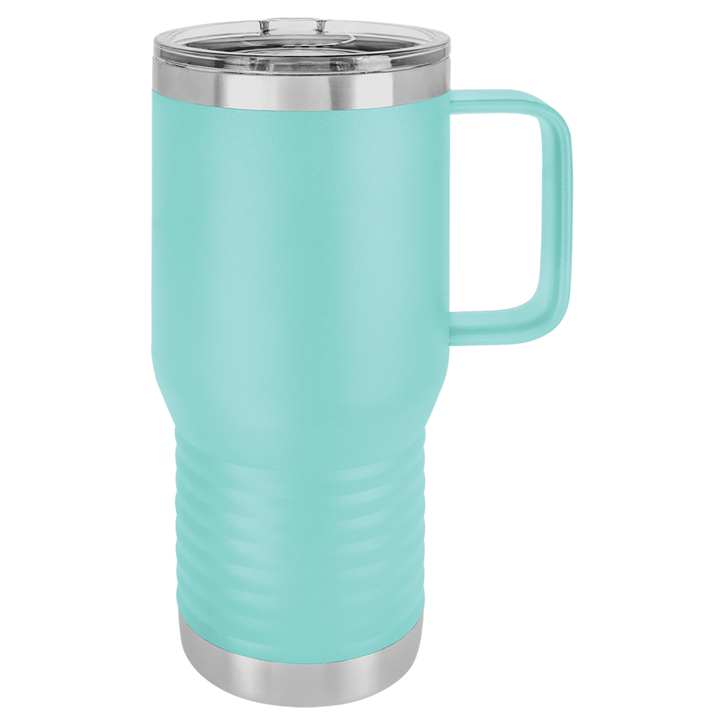 Polar Camel 20 oz. Teal Vacuum Insulated Travel Mug with Slider Lid