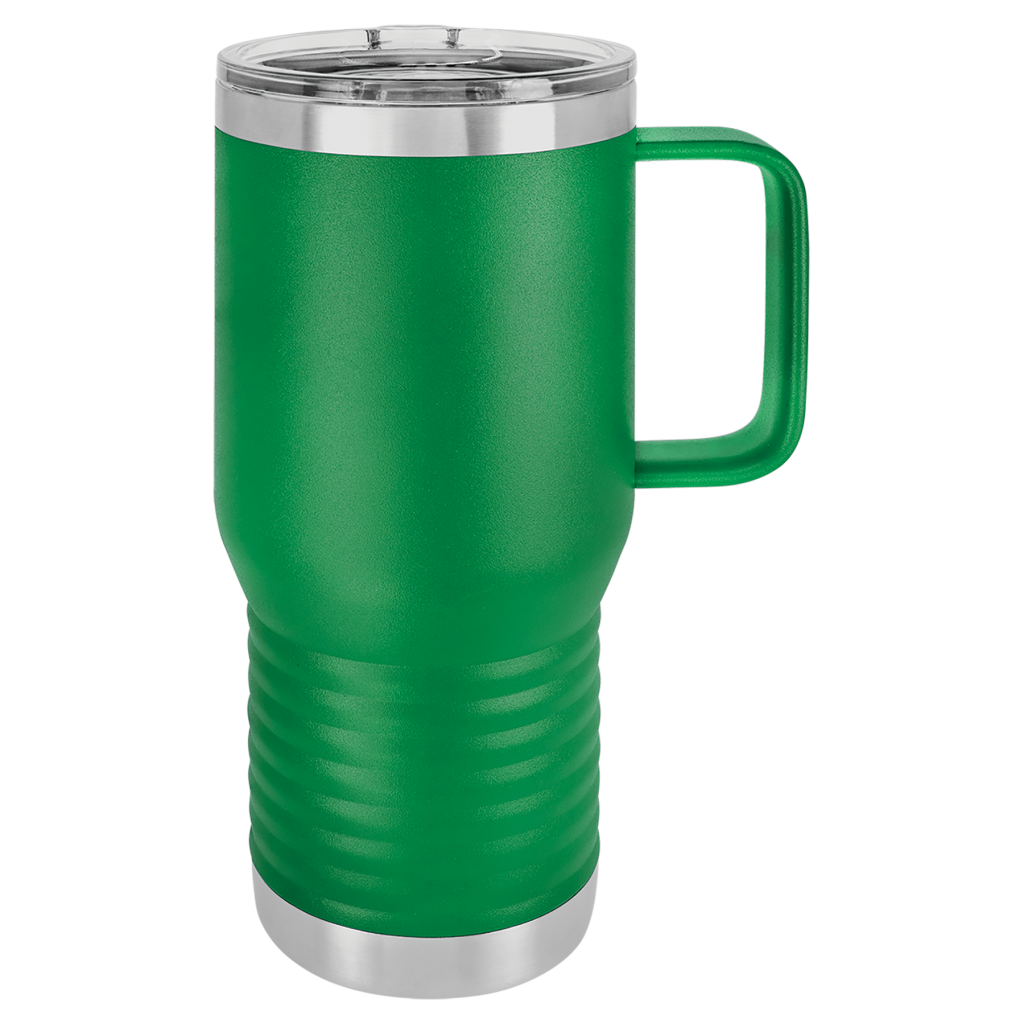 Polar Camel 20 oz. Green Vacuum Insulated Travel Mug with Slider Lid