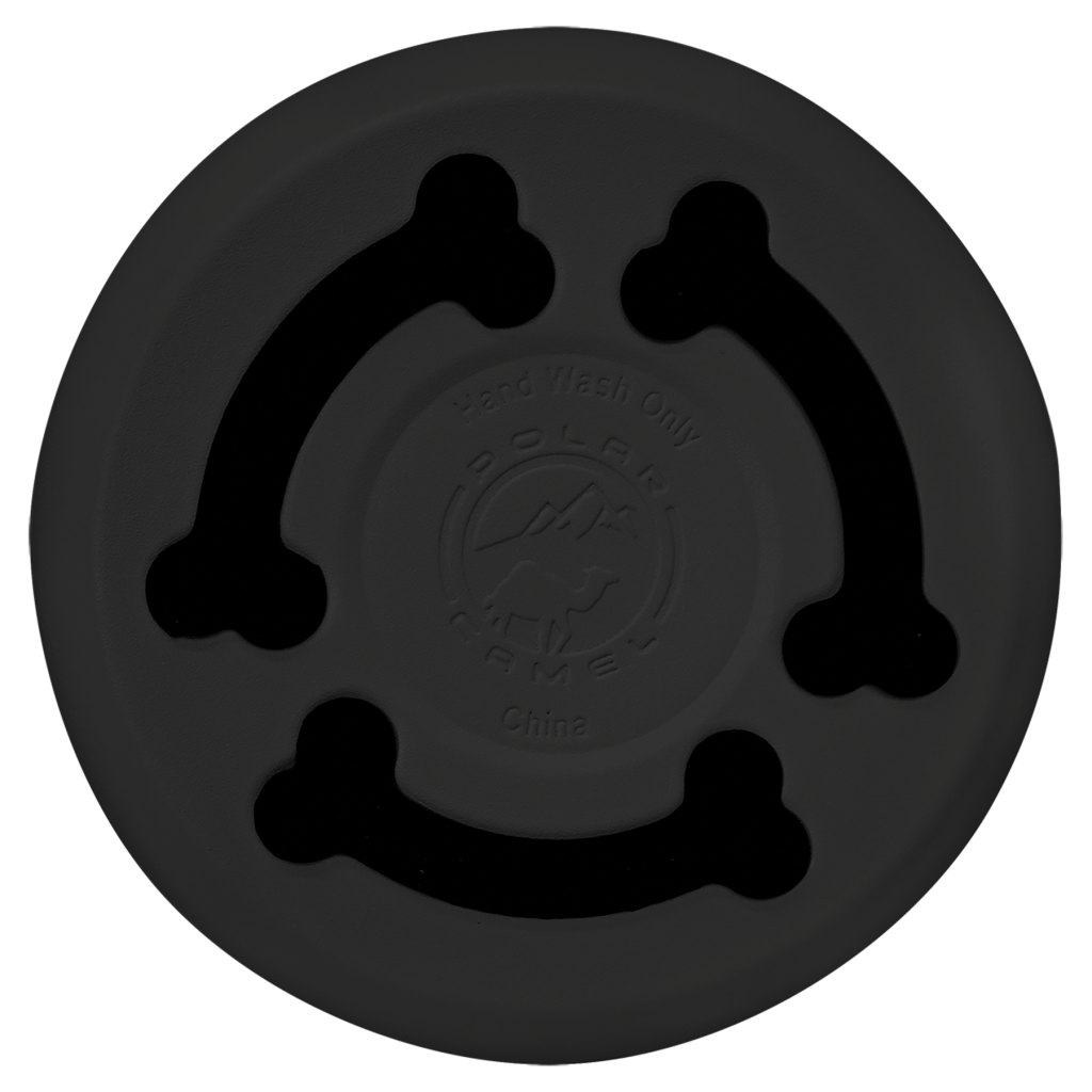 Polar Camel 18 oz. Small Black Pet Bowl