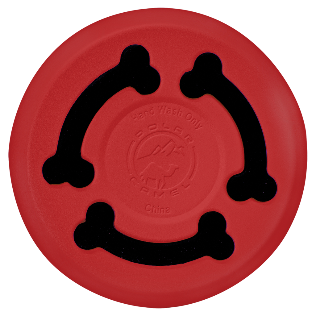 Polar Camel 18 oz. Small Red Pet Bowl