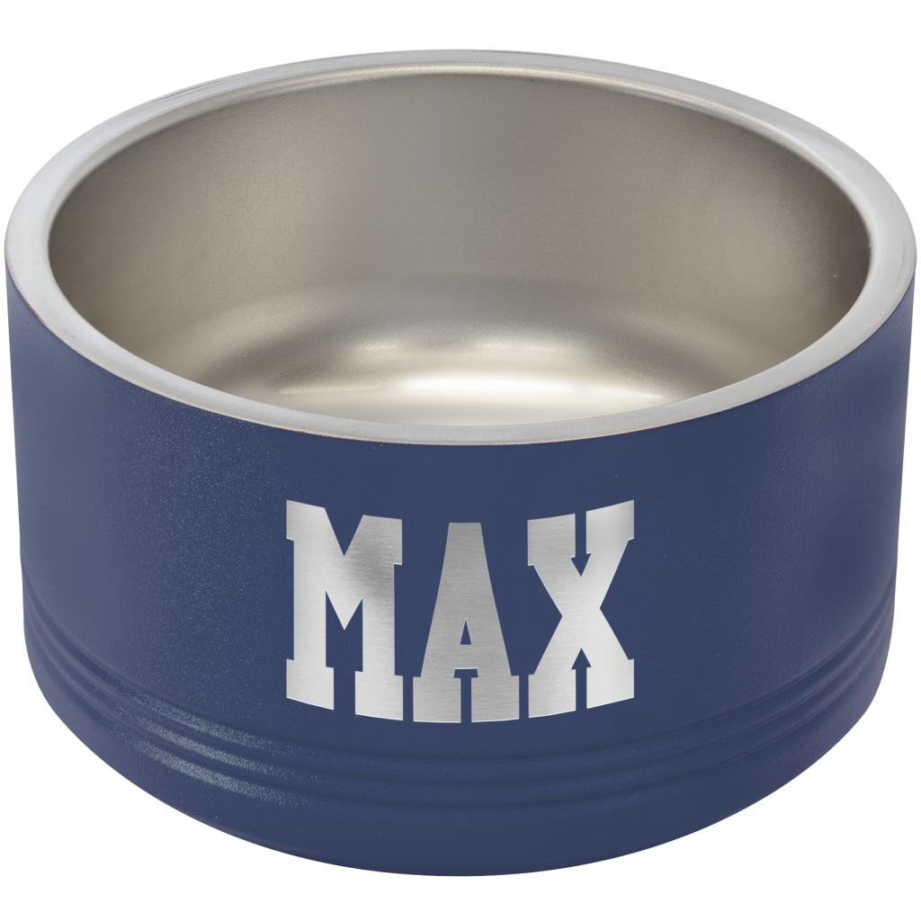 Polar Camel 18 oz. Small Navy Blue Pet Bowl