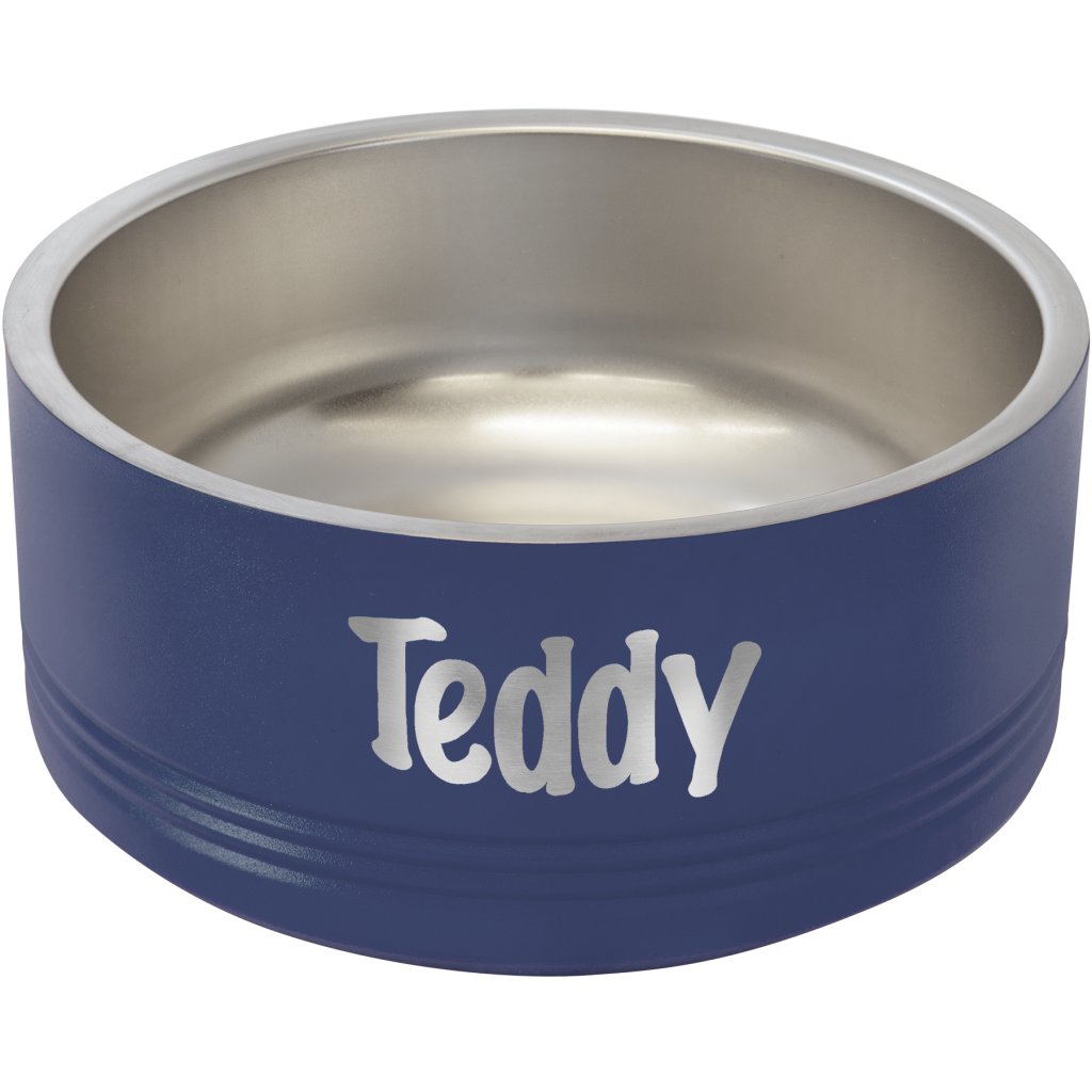 Polar Camel 32 oz. Medium Navy Blue Pet Bowl