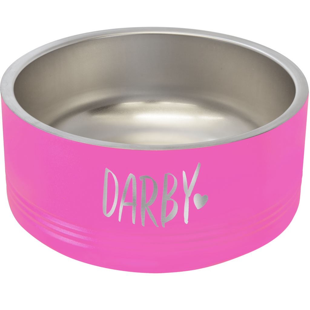 Polar Camel 32 oz. Medium Pink Pet Bowl