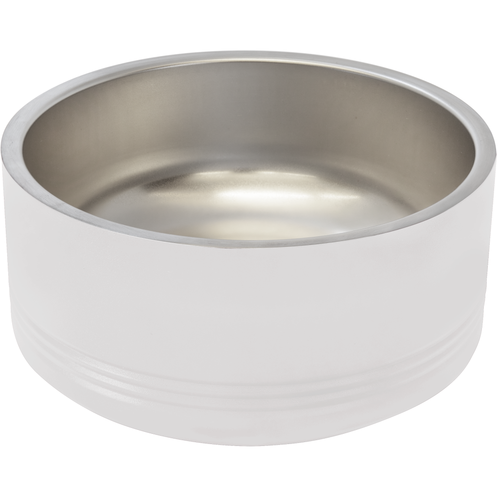 Polar Camel 32 oz. Medium White Pet Bowl
