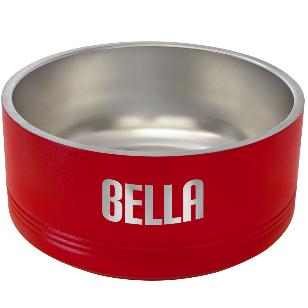 Polar Camel 64 oz. Large Red Pet Bowl
