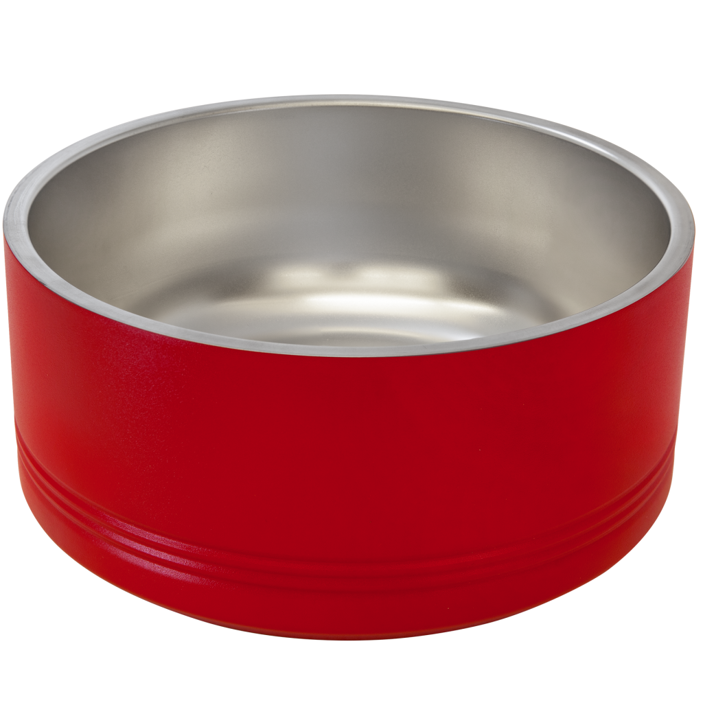 Polar Camel 64 oz. Large Red Pet Bowl