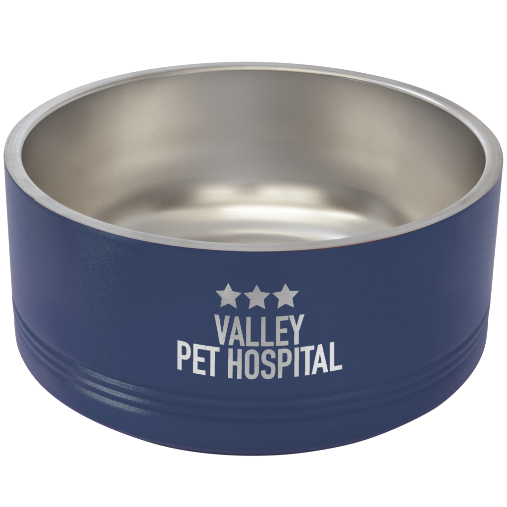 Polar Camel 64 oz. Large Navy Blue Pet Bowl