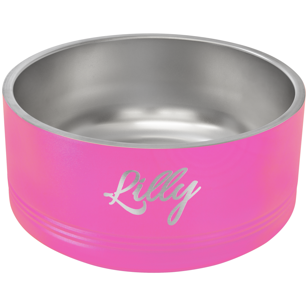 Polar Camel 64 oz. Large Pink Pet Bowl