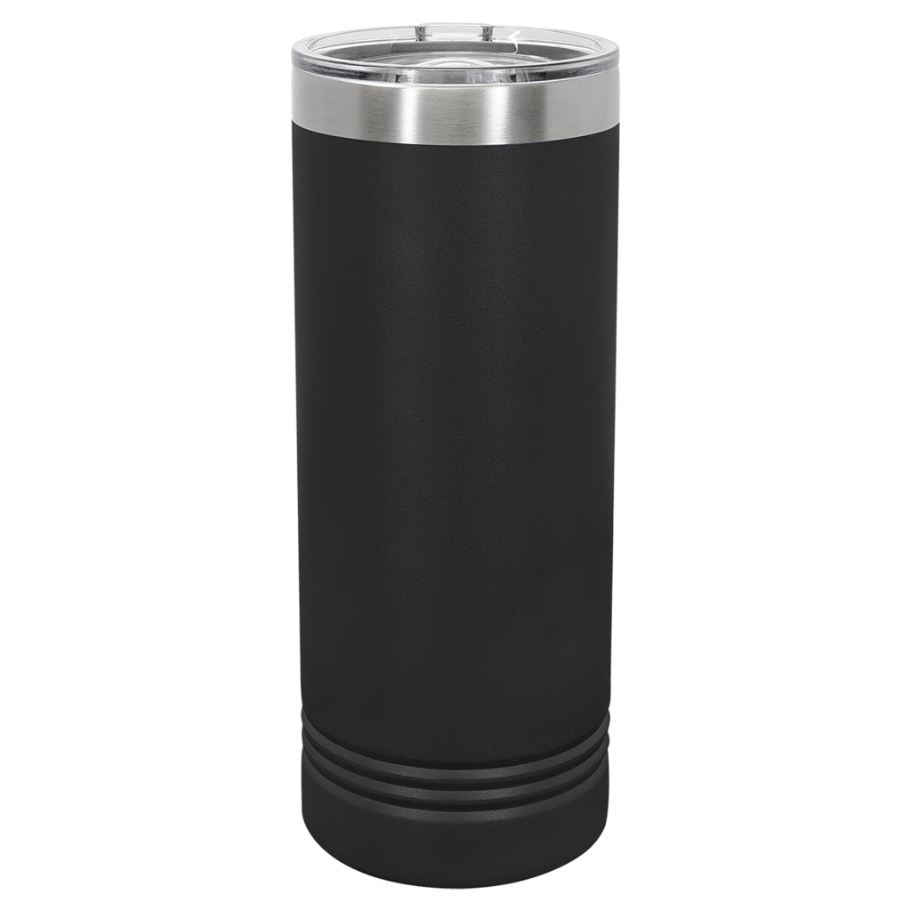 Polar Camel 22 oz. Black Skinny Tumbler with Slider Lid