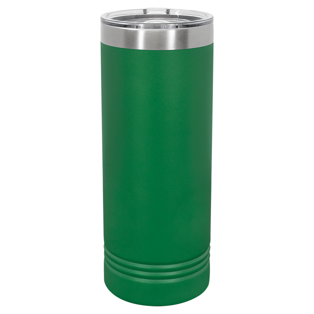Polar Camel 22 oz. Green Skinny Tumbler with Slider Lid