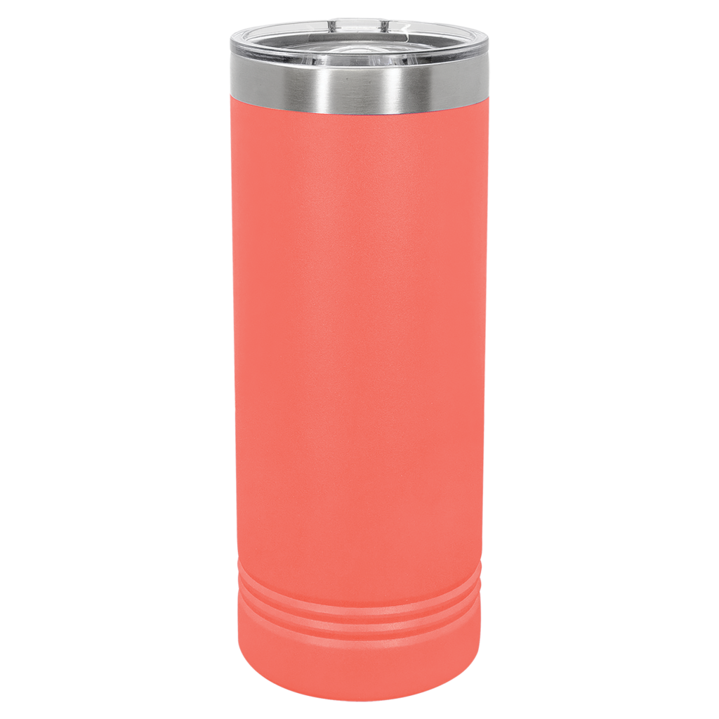 Polar Camel 22 oz. Coral Skinny Tumbler with Slider Lid