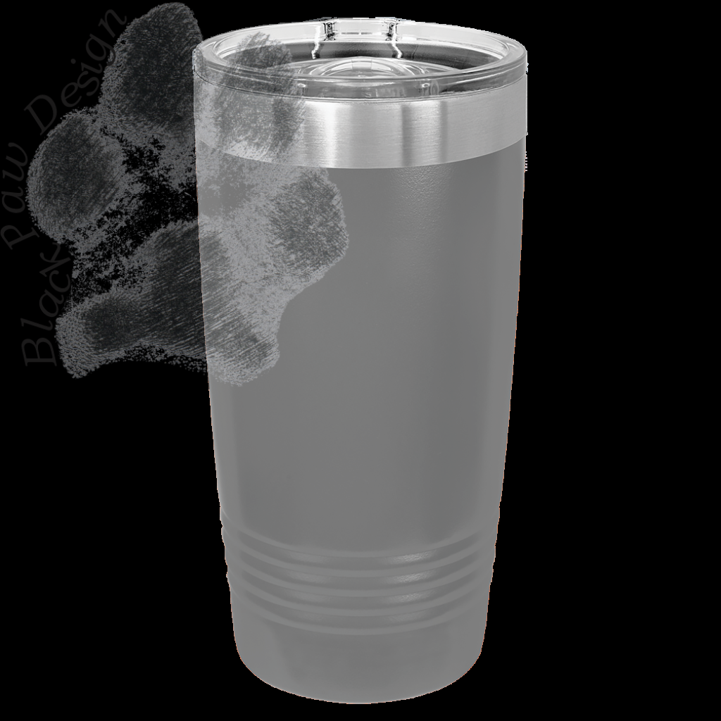 Polar Camel 20 oz. Dark Gray Insulated Ringneck Tumbler with Slider Lid