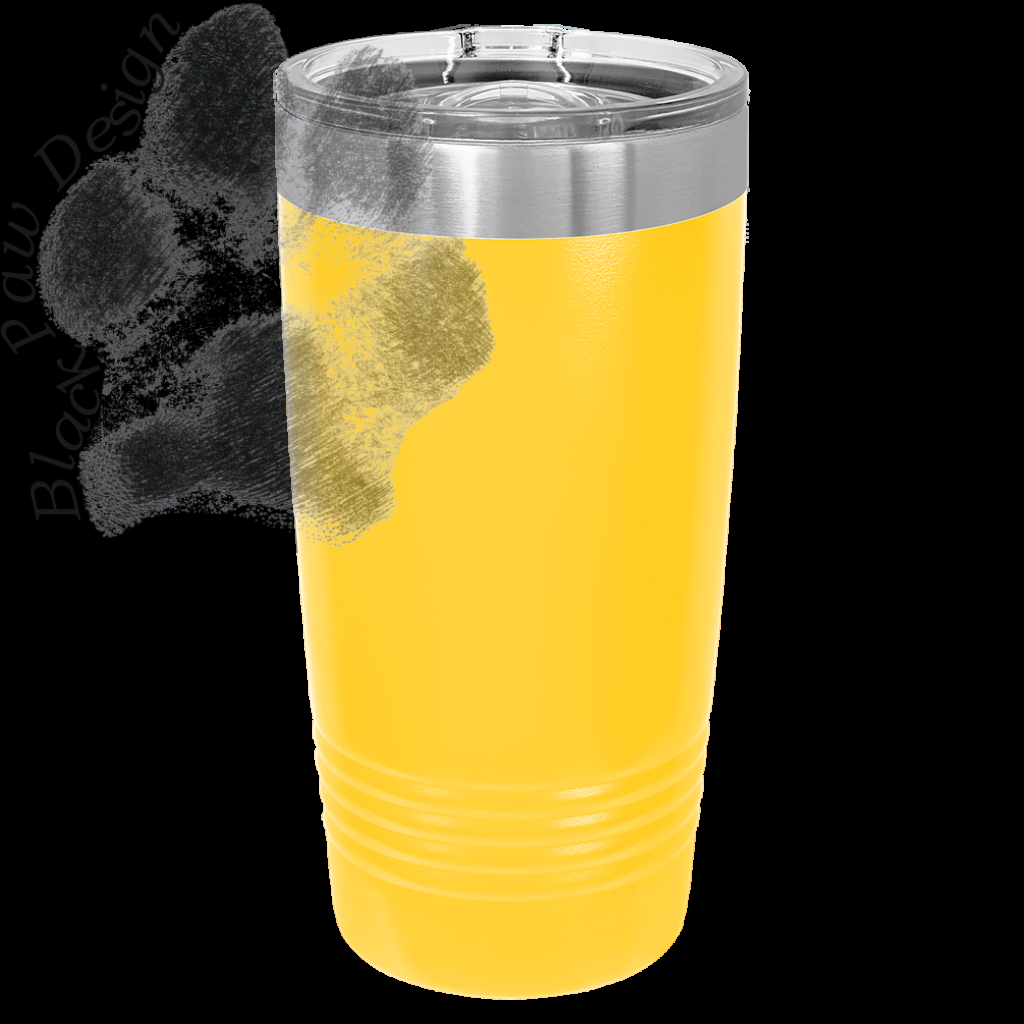 Polar Camel 20 oz. Yellow Insulated Ringneck Tumbler with Slider Lid