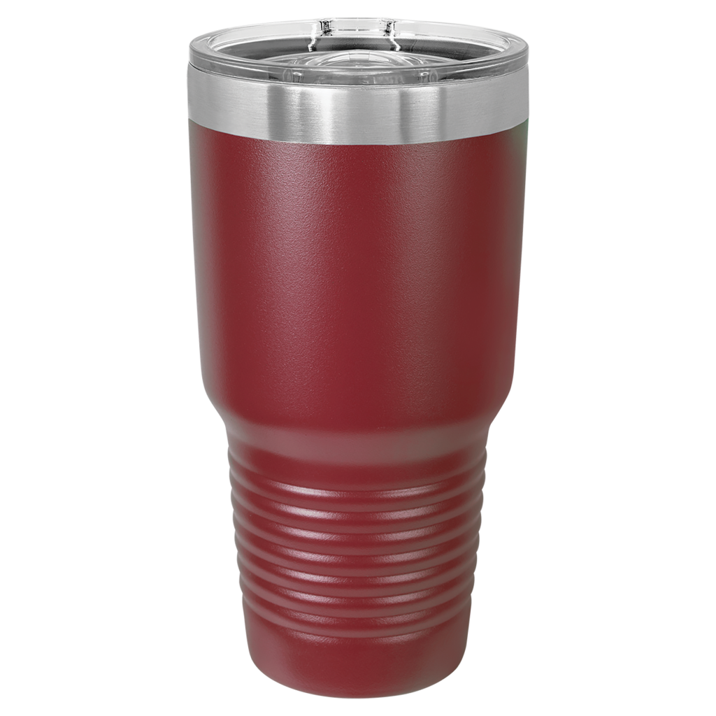 Polar Camel 30 oz. Maroon Insulated Ringneck Tumbler with Slider Lid