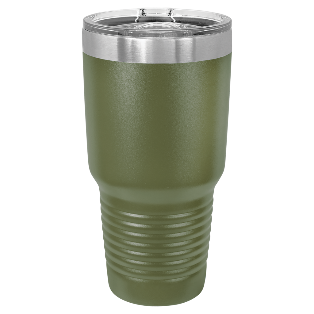 Polar Camel 30 oz. Olive Green Insulated Ringneck Tumbler with Slider Lid