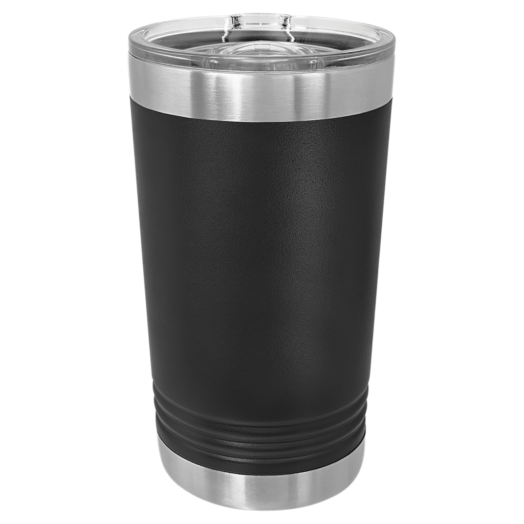 Polar Camel Black 16 oz. Pint with Slider Lid