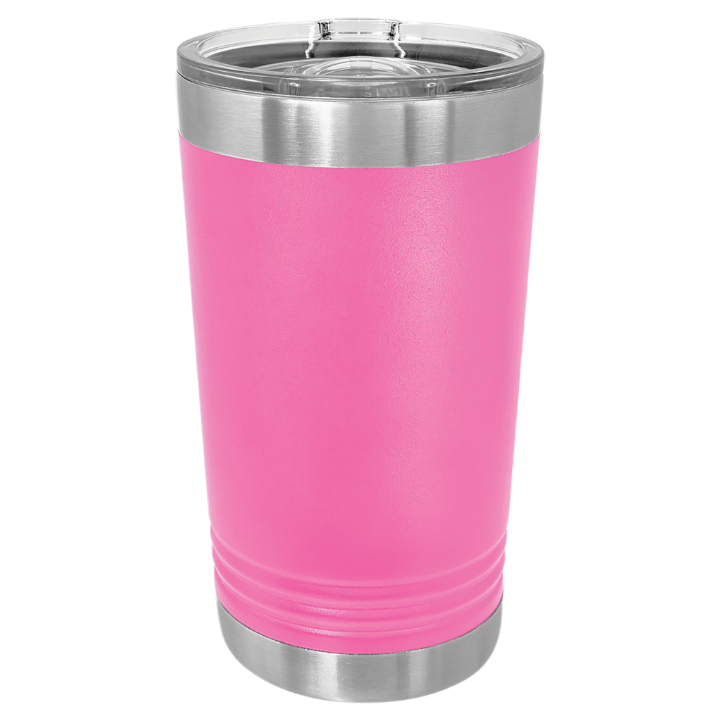 Polar Camel Pink 16 oz. Pint with Slider Lid