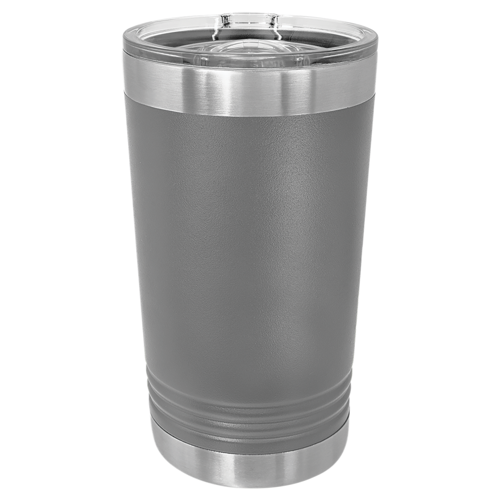 Polar Camel Dark Gray 16 oz. Pint with Slider Lid