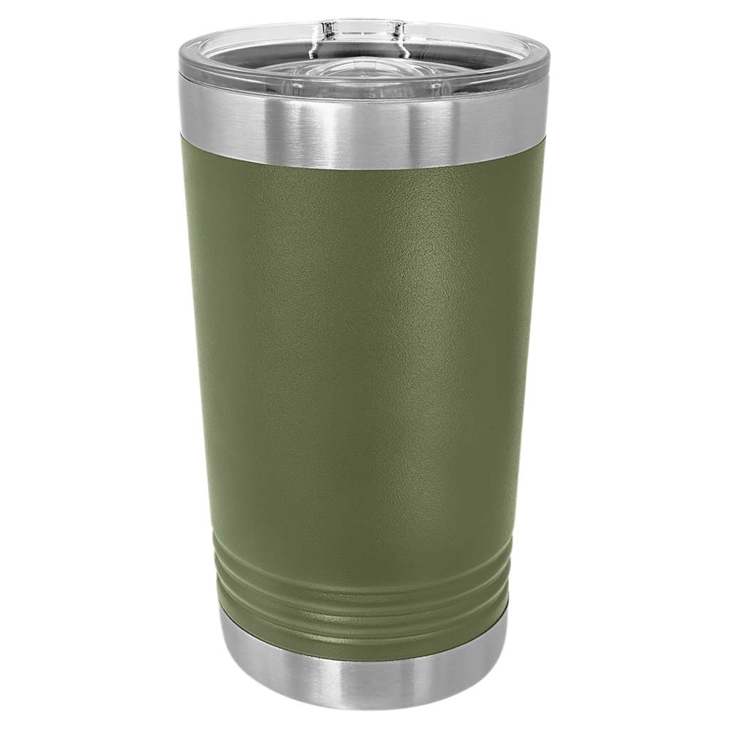 Polar Camel Olive Green 16 oz. Pint with Slider Lid