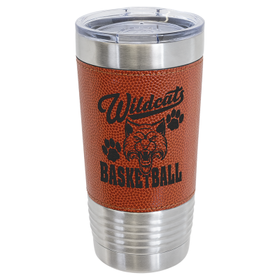 Polar Camel 20 oz. Basketball Tumbler with Slider Lid