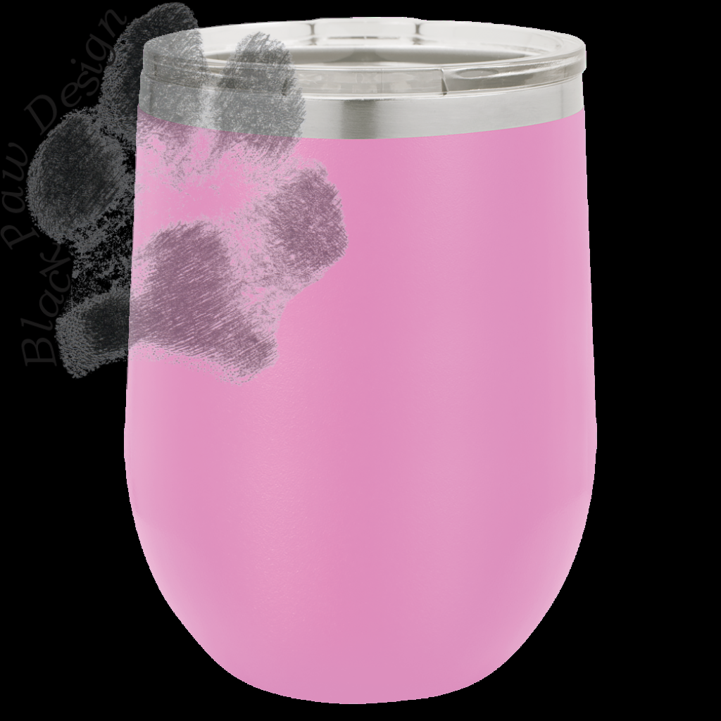 Polar Camel 12 oz. Light Purple Vacuum Insulated Stemless Wine Tumbler with Lid