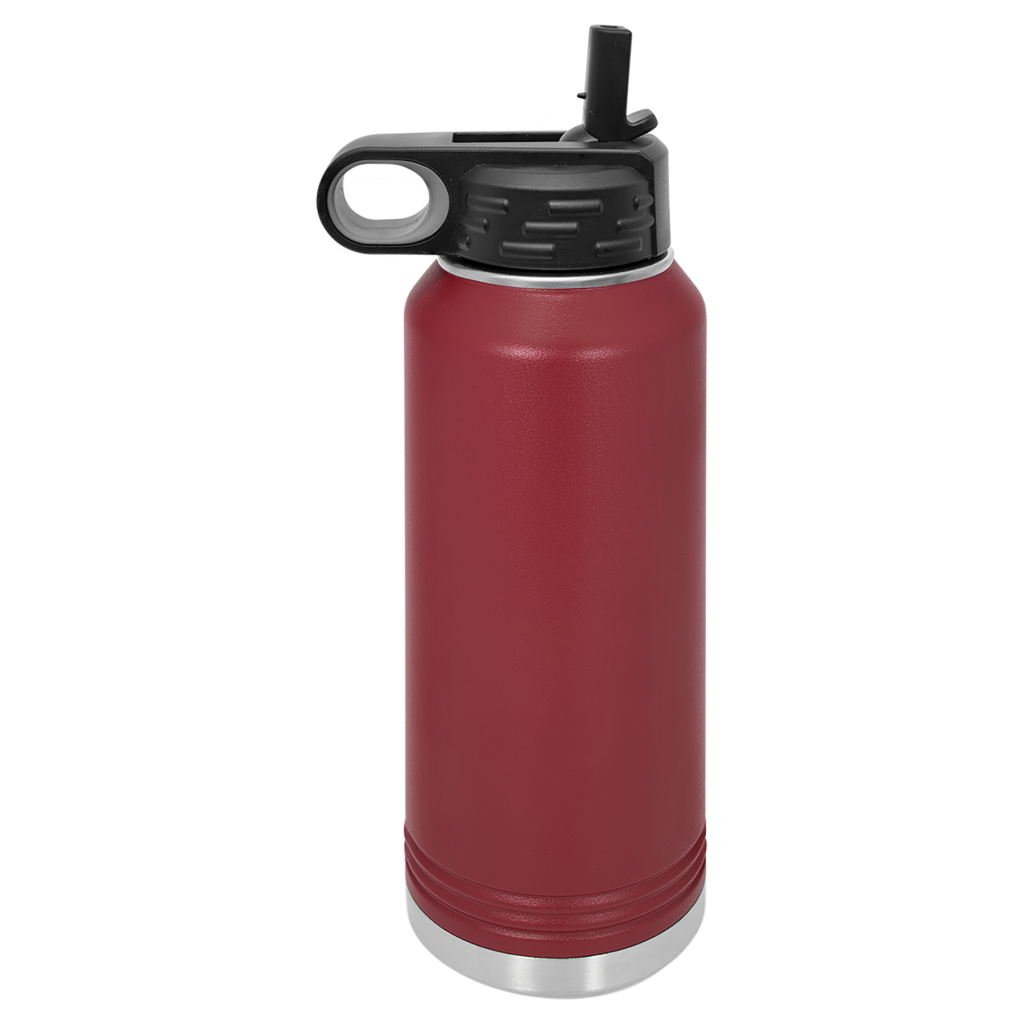 Polar Camel 32 oz. Maroon Water Bottle