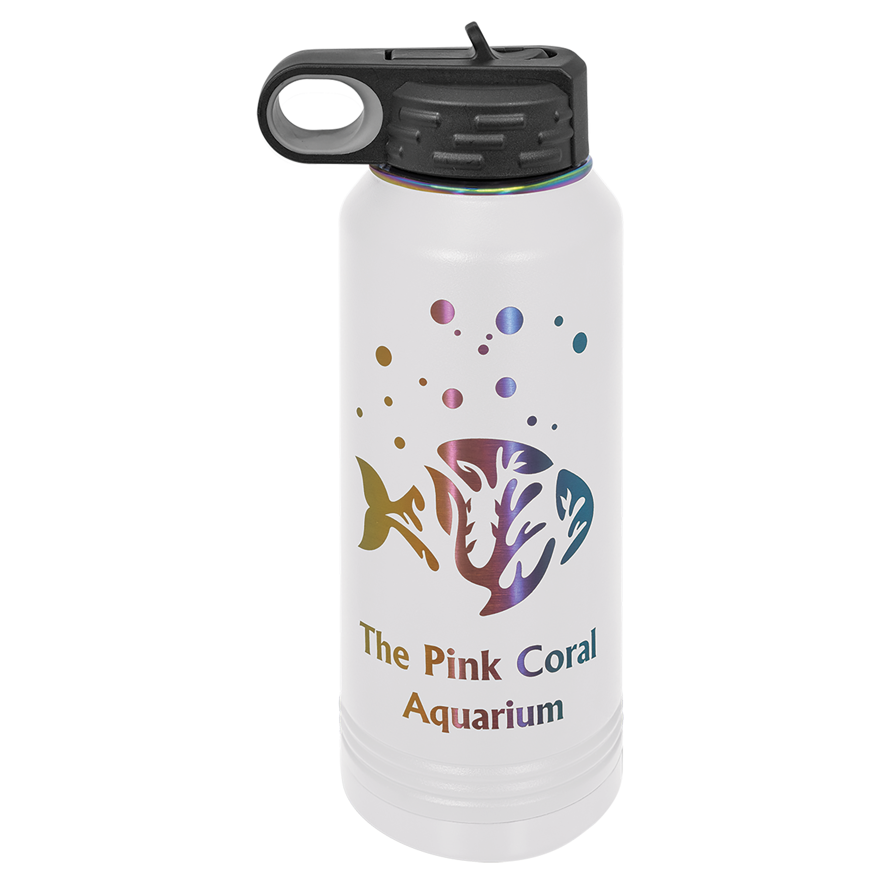 Polar Camel 32 oz. White/Prism ION-Plated Water Bottle