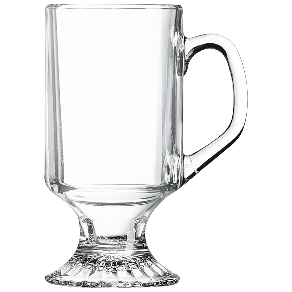 10 oz. Clear Footed Coffee Mug